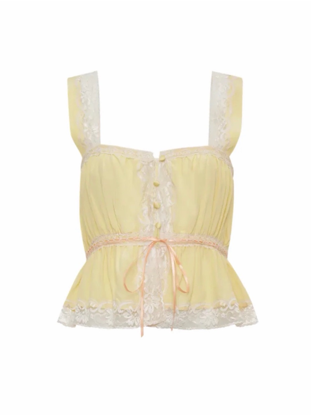 RUMORED “KEEPSAKE” Blouse, In Custard Yellow, Size Medium, NWT - Picture 8 of 15